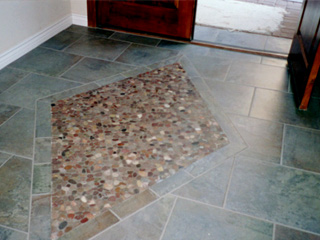 Stone floor after Desert Tile & Grout Care provided its expert cleaning services