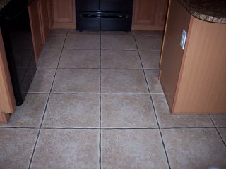 Floor Grout Before